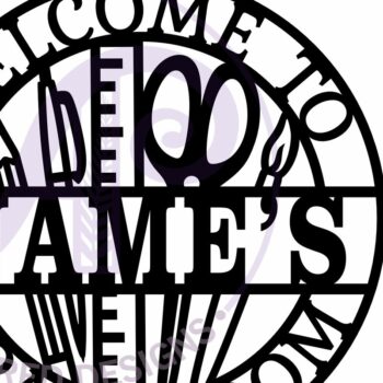 Intra απο ξύλο plywood  Χρώμα wenge 3mm-4mm πάχος - Προσωποποιημένο σχέδιο ονομαστικής πινακίδας Craft Room Δίασταση 30x20 cm INTRAFABR-111323377 - Image 4