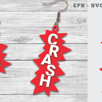 Intra απο ξύλο plywood  Χρώμα wenge 3mm-4mm πάχος - Σκουλαρίκια Crash Δίασταση 3x3 cm INTRAFABR-111323440 - Image 1