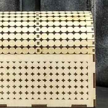 Intra απο ξύλο plywood  Χρώμα wenge 3mm-4mm πάχος - Κλουβί, Κουτί κοσμημάτων, Κουτί δώρου Δίασταση 10x15 cm INTRAFABR-111323441 - Image 2