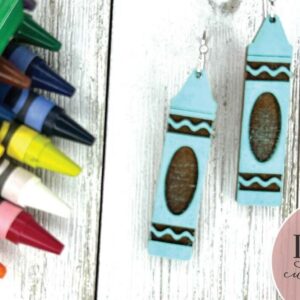 Intra απο ξύλο plywood  Χρώμα wenge 3mm-4mm πάχος - Σκουλαρίκια με κραγιόν Δίασταση 3x3 cm INTRAFABR-111323583