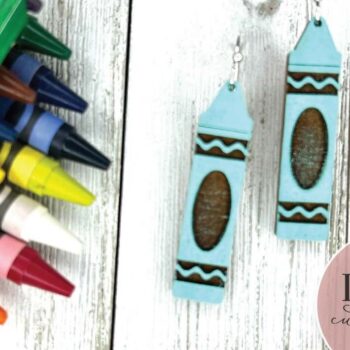 Intra απο ξύλο plywood Χρώμα wenge 3mm-4mm πάχος - Σκουλαρίκια με κραγιόν Δίασταση 3x3 cm INTRAFABR-111323583 - Image 1