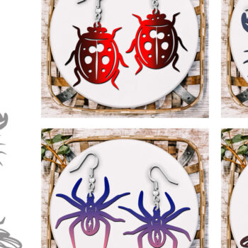 Intra απο ξύλο plywood  Χρώμα wenge 3mm-4mm πάχος - Σετ κοπής με λέιζερ Creepy Crawlers Animal Δίασταση 900x900 cm INTRAFABR-88452886 - Image 1