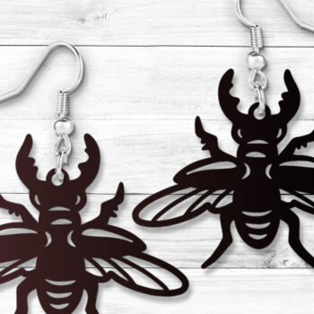 Intra απο ξύλο plywood  Χρώμα wenge 3mm-4mm πάχος - Σετ κοπής με λέιζερ Creepy Crawlers Animal Δίασταση 900x900 cm INTRAFABR-88452886 - Image 3