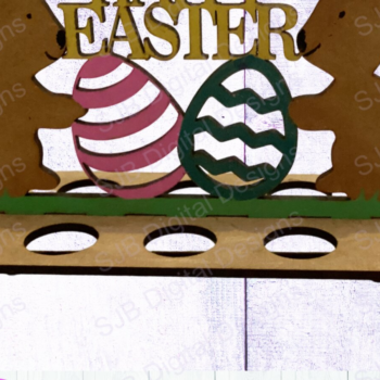 Intra απο ξύλο plywood  Χρώμα wenge 3mm-4mm πάχος - Κρέμα Αυγού Πασχαλινό Δίσκο Laser File Δίασταση 15x15 cm INTRAFABR-106749239 - Image 1