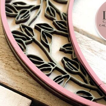 Intra απο ξύλο plywood Χρώμα wenge 3mm-4mm πάχος - Crescent Moon Laser Δίασταση 30x20 cm INTRAFABR-4140612 - Image 4