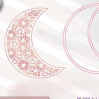 Intra απο ξύλο plywood Χρώμα wenge 3mm-4mm πάχος - Crescent Moon Rattan Laser Δίασταση 20x20 cm INTRAFABR-44665867 - Image 3