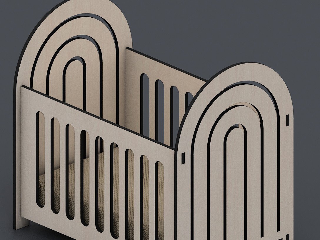 Intra απο ξύλο plywood  Χρώμα wenge 3mm-4mm πάχος - κούνιας / Κούνια κρεβατιού για βρεφική κούνια Δίασταση 30x20 cm INTRAFABR-36893371