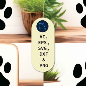 Intra απο ξύλο plywood  Χρώμα wenge 3mm-4mm πάχος - Πακέτο Cricut Animal Paw Δίασταση 4x4 cm INTRAFABR-36823418