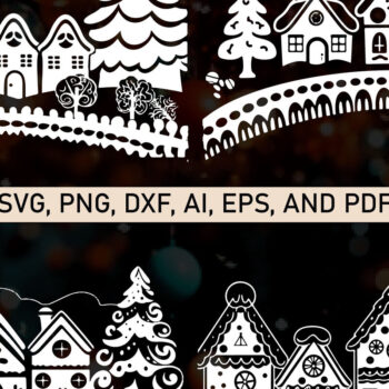 Intra απο ξύλο plywood  Χρώμα wenge 3mm-4mm πάχος - Σετ Cricut Candy Cane Lane Creations Δίασταση 4x4 cm INTRAFABR-86342431 - Image 1