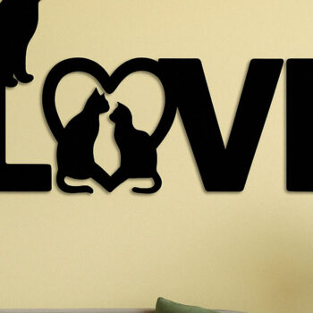 Intra απο ξύλο plywood  Χρώμα wenge 3mm-4mm πάχος - Πακέτο Cricut Cats Art Decor για τοίχους Δίασταση 4x4 cm INTRAFABR-86342827 - Image 5