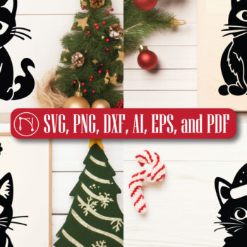 Intra απο ξύλο plywood Χρώμα wenge 3mm-4mm πάχος - Cricut Χριστουγεννιάτικο στολίδι ζώων Δίασταση 4x4 cm INTRAFABR-114667593 - Image 1