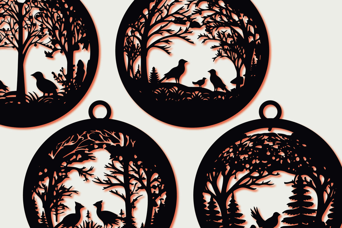 Intra απο ξύλο plywood  Χρώμα wenge 3mm-4mm πάχος - Πακέτο Cricut Χριστουγεννιάτικο Animal Δίασταση 4x4 cm INTRAFABR-110275150