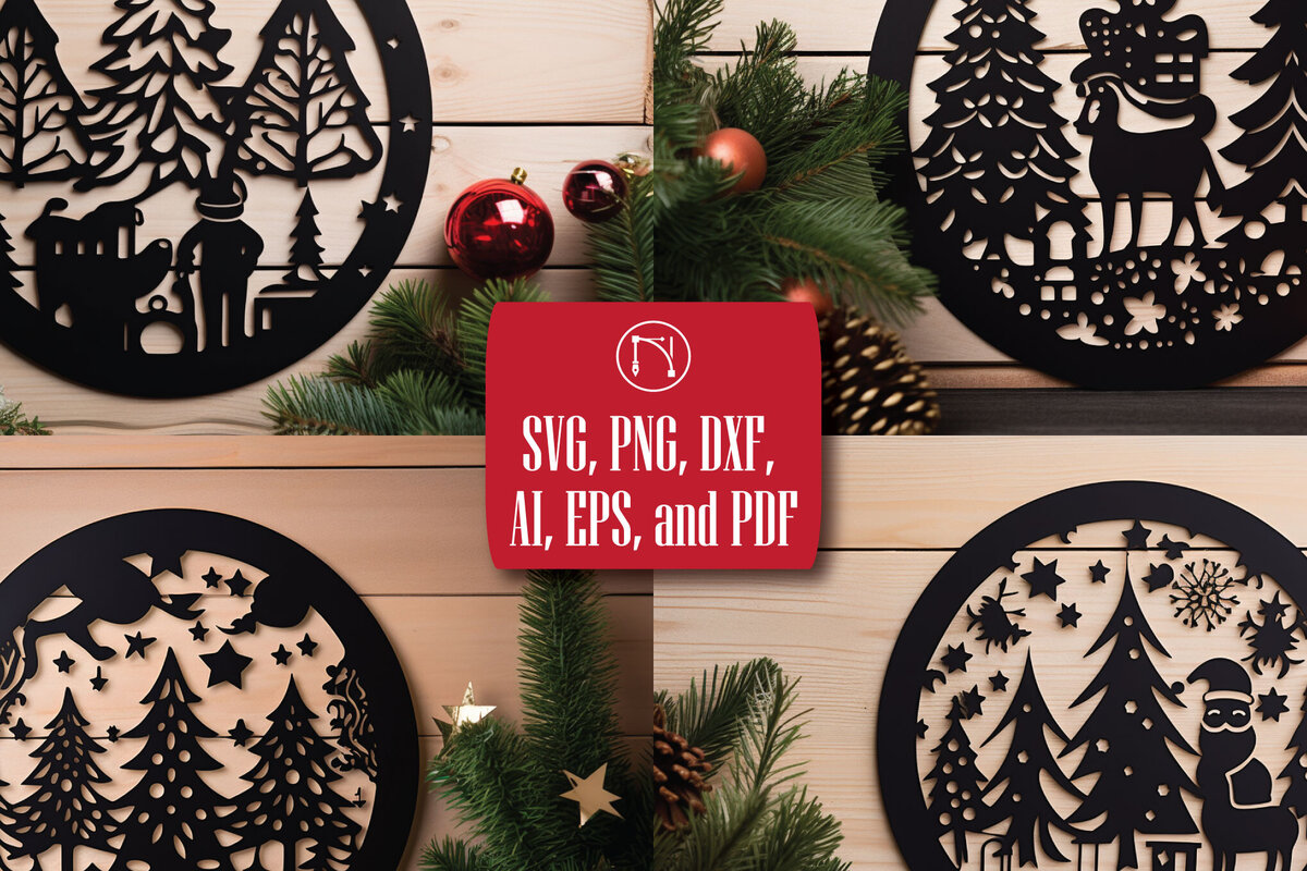 Intra απο ξύλο plywood  Χρώμα wenge 3mm-4mm πάχος - Πακέτο Cricut Χριστουγεννιάτικη διακόσμηση Δίασταση 4x4 cm INTRAFABR-114687893