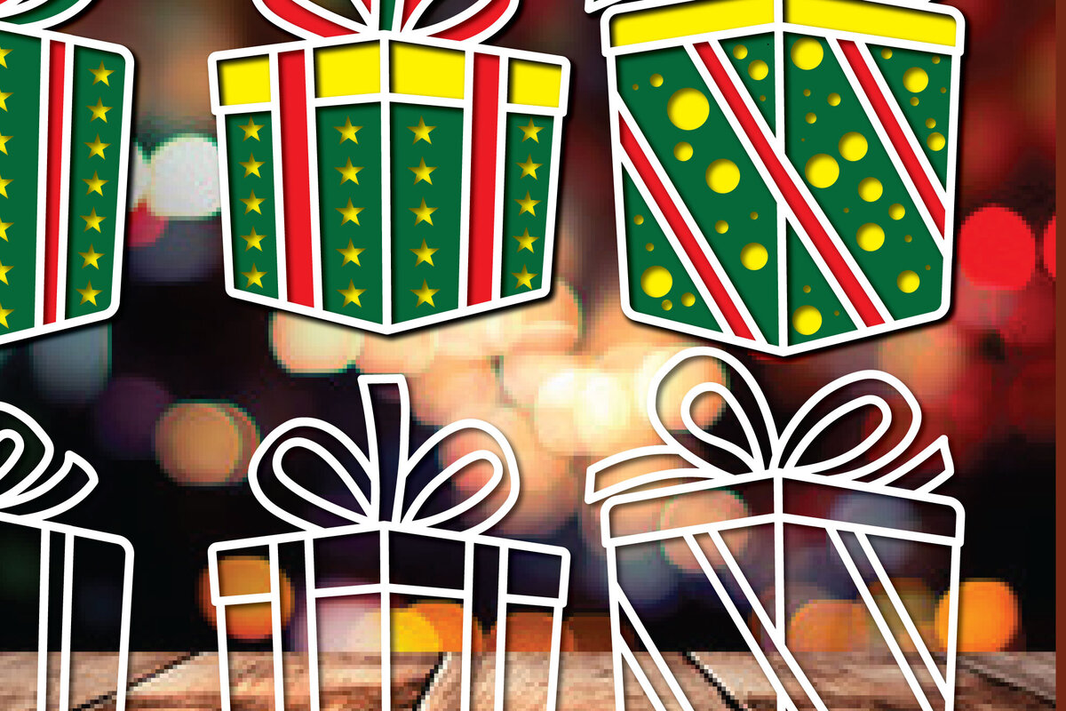 Intra απο ξύλο plywood  Χρώμα wenge 3mm-4mm πάχος - Πακέτο Cricut Χριστουγεννιάτικη διακόσμηση Δίασταση 4x4 cm INTRAFABR-114687971