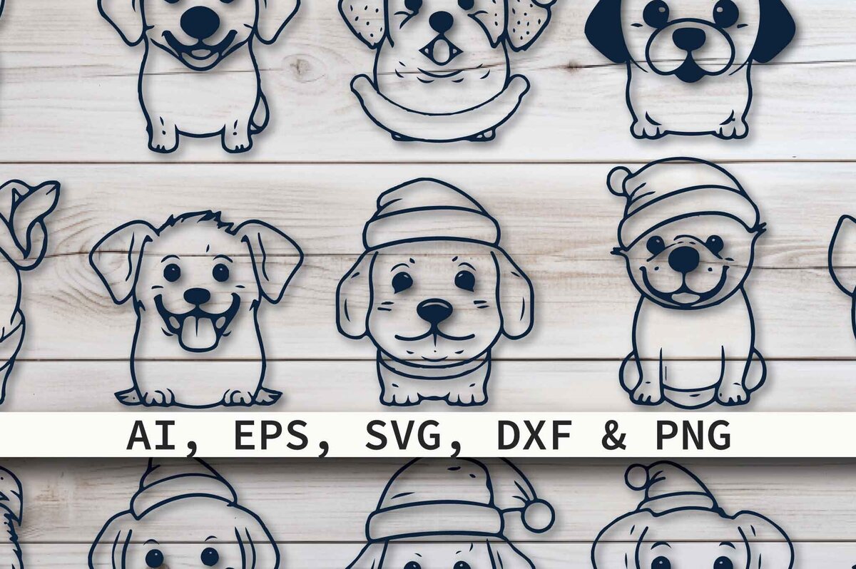 Intra απο ξύλο plywood  Χρώμα wenge 3mm-4mm πάχος - Πακέτο Cricut Christmas Dog Δίασταση 4x4 cm INTRAFABR-124548878