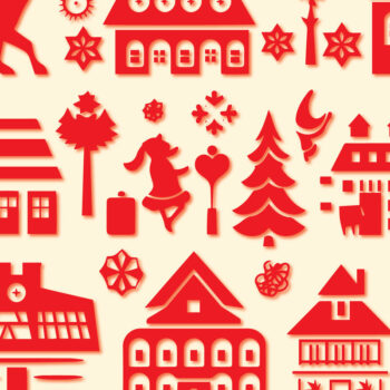 Intra απο ξύλο plywood  Χρώμα wenge 3mm-4mm πάχος - Πακέτο Cricut Christmas Element Δίασταση 4x4 cm INTRAFABR-34732486 - Image 1