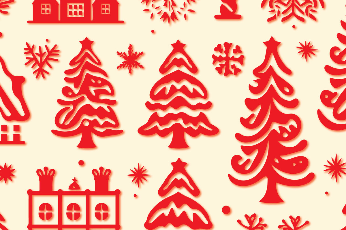 Intra απο ξύλο plywood  Χρώμα wenge 3mm-4mm πάχος - Πακέτο Cricut Christmas Element Δίασταση 4x4 cm INTRAFABR-7829962