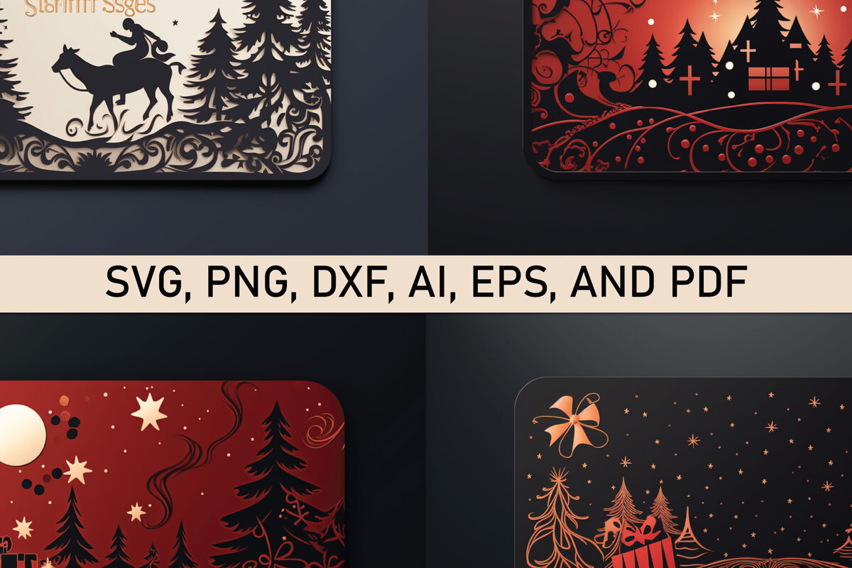 Intra απο ξύλο plywood  Χρώμα wenge 3mm-4mm πάχος - Πακέτο χριστουγεννιάτικων δώρων Cricut Δίασταση 15x15 cm INTRAFABR-119046608