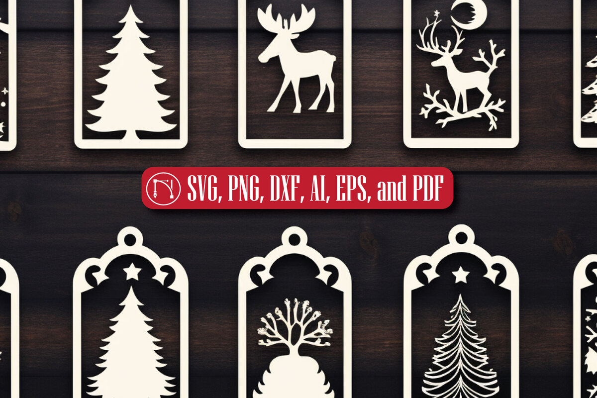 Intra απο ξύλο plywood  Χρώμα wenge 3mm-4mm πάχος - Πακέτο με ετικέτα δώρου Χριστουγέννων Cricut Δίασταση 4x4 cm INTRAFABR-118832575