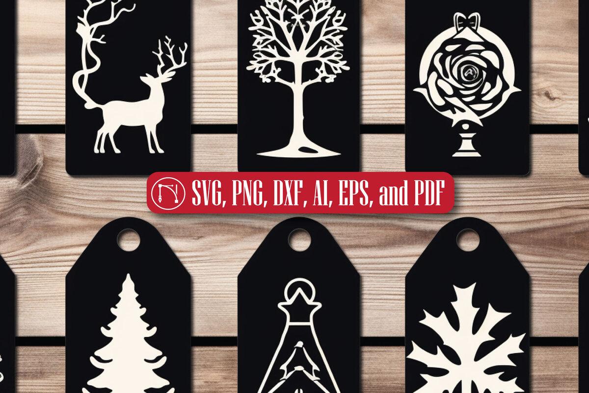 Intra απο ξύλο plywood  Χρώμα wenge 3mm-4mm πάχος - Πακέτο με ετικέτα δώρου Χριστουγέννων Cricut Δίασταση 4x4 cm INTRAFABR-7396536