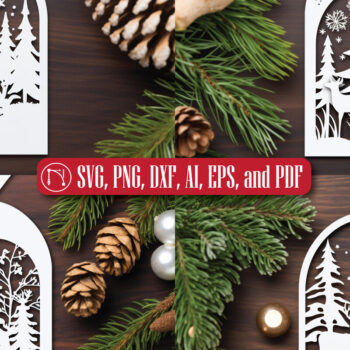 Intra απο ξύλο plywood  Χρώμα wenge 3mm-4mm πάχος - Πακέτο με ετικέτα δώρου Χριστουγέννων Cricut Δίασταση 4x4 cm INTRAFABR-57603140 - Image 4