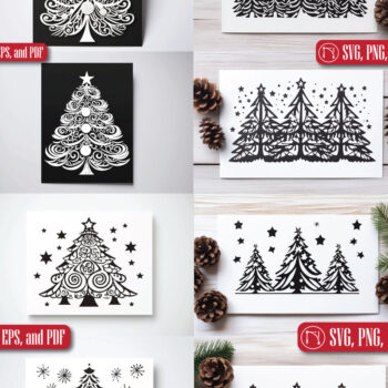 Intra απο ξύλο plywood Χρώμα wenge 3mm-4mm πάχος - Cricut Χριστουγεννιάτικο Στολίδι Πακέτο Δίασταση 6x6 cm INTRAFABR-113392765 - Image 1