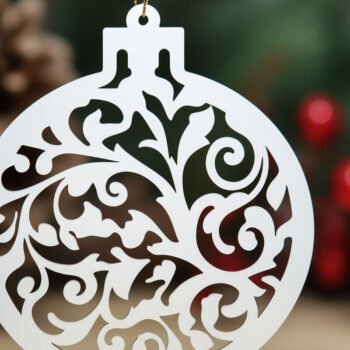 Intra απο ξύλο plywood Χρώμα wenge 3mm-4mm πάχος - Cricut Χριστουγεννιάτικο Στολίδι Πακέτο Δίασταση 6x6 cm INTRAFABR-27867635 - Image 9