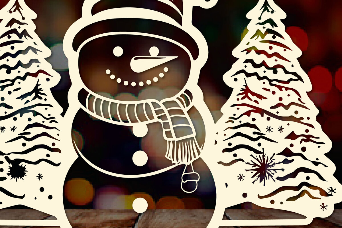 Intra απο ξύλο plywood  Χρώμα wenge 3mm-4mm πάχος - Cricut Χριστουγεννιάτικο Στολίδι Decor Δίασταση 4x4 cm INTRAFABR-34338159