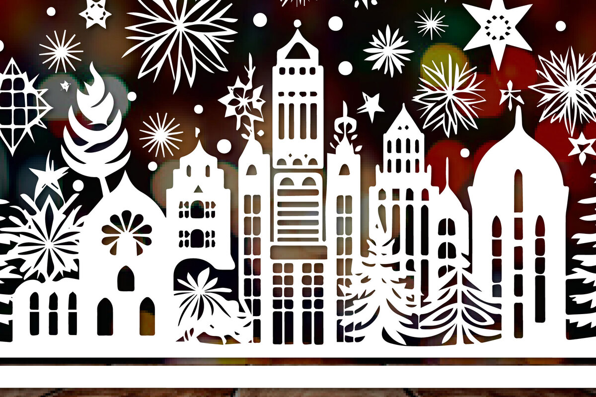 Intra απο ξύλο plywood  Χρώμα wenge 3mm-4mm πάχος - Cricut Χριστουγεννιάτικο Στολίδι Decor Δίασταση 4x4 cm INTRAFABR-119772813