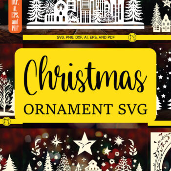 Intra απο ξύλο plywood Χρώμα wenge 3mm-4mm πάχος - Cricut Χριστουγεννιάτικο Στολίδι Διακοσμητικό Σετ Δίασταση 4x4 cm INTRAFABR-30685972 - Image 1