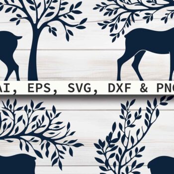 Intra απο ξύλο plywood 3mm-4mm πάχος - Πακέτο Cricut Christmas Reindeer  Δίασταση 4x4 cm INTRAFABR-80847481 - Image 1
