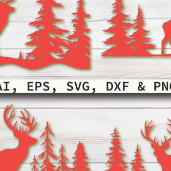 Intra απο ξύλο plywood  Χρώμα wenge 3mm-4mm πάχος - Πακέτο Cricut Christmas Reindeer Δίασταση 4x4 cm INTRAFABR-122453113 - Image 1