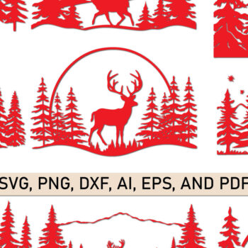 Intra απο ξύλο plywood  Χρώμα wenge 3mm-4mm πάχος - Πακέτο Cricut Χριστουγέννων ReindeerJoy Δίασταση 4x4 cm INTRAFABR-89200982 - Image 1