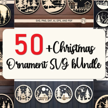 Intra απο ξύλο plywood  Χρώμα wenge 3mm-4mm πάχος - Cricut Χριστουγεννιάτικη Σκηνή Στολίδι Bund Δίασταση 4x4 cm INTRAFABR-7628121 - Image 1