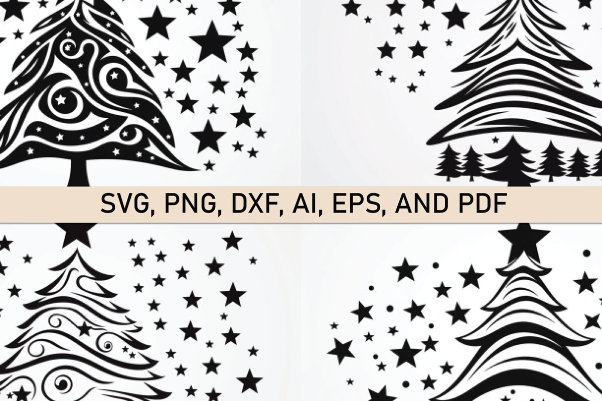 Intra απο ξύλο plywood  Χρώμα wenge 3mm-4mm πάχος - Σετ υ κομμένου χριστουγεννιάτικου δέντρου Cricut Δίασταση 6x6 cm INTRAFABR-7627766