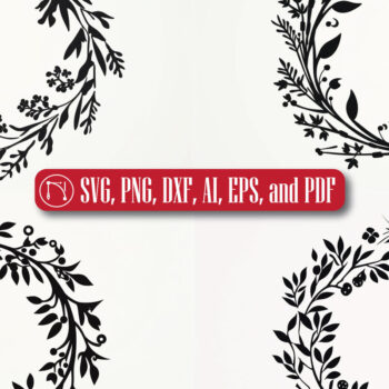 Intra απο ξύλο plywood  Χρώμα wenge 3mm-4mm πάχος - Πακέτο Χριστουγεννιάτικου στεφάνου Cricut Δίασταση 6x6 cm INTRAFABR-38593641 - Image 4