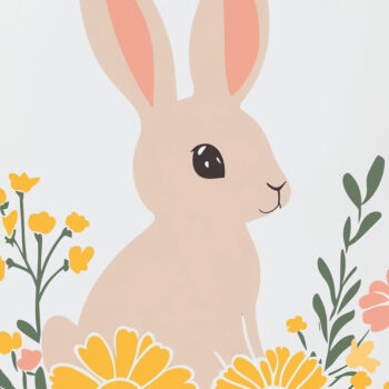 Intra απο ξύλο plywood Χρώμα wenge 3mm-4mm πάχος - Cricut Easter Bunny Cut Δίασταση 4x4 cm INTRAFABR-67721617 - Image 1