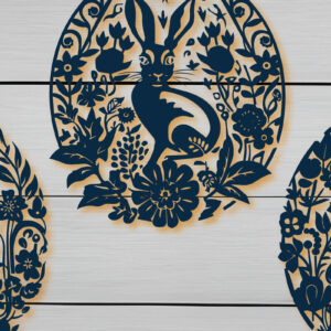 Intra απο ξύλο plywood  Χρώμα wenge 3mm-4mm πάχος - Πακέτο για την Ημέρα του Πάσχα Cricut Δίασταση 4x4 cm INTRAFABR-119564505