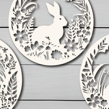 Intra απο ξύλο plywood  Χρώμα wenge 3mm-4mm πάχος - Πακέτο για την Ημέρα του Πάσχα Cricut Δίασταση 4x4 cm INTRAFABR-119564526 - Image 1