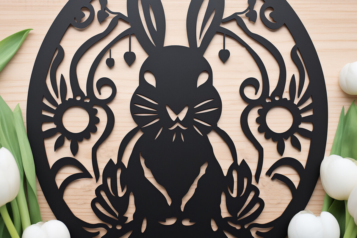 Intra απο ξύλο plywood  Χρώμα wenge 3mm-4mm πάχος - Cricut Πασχαλινό Δίασταση 4x4 cm INTRAFABR-115707324