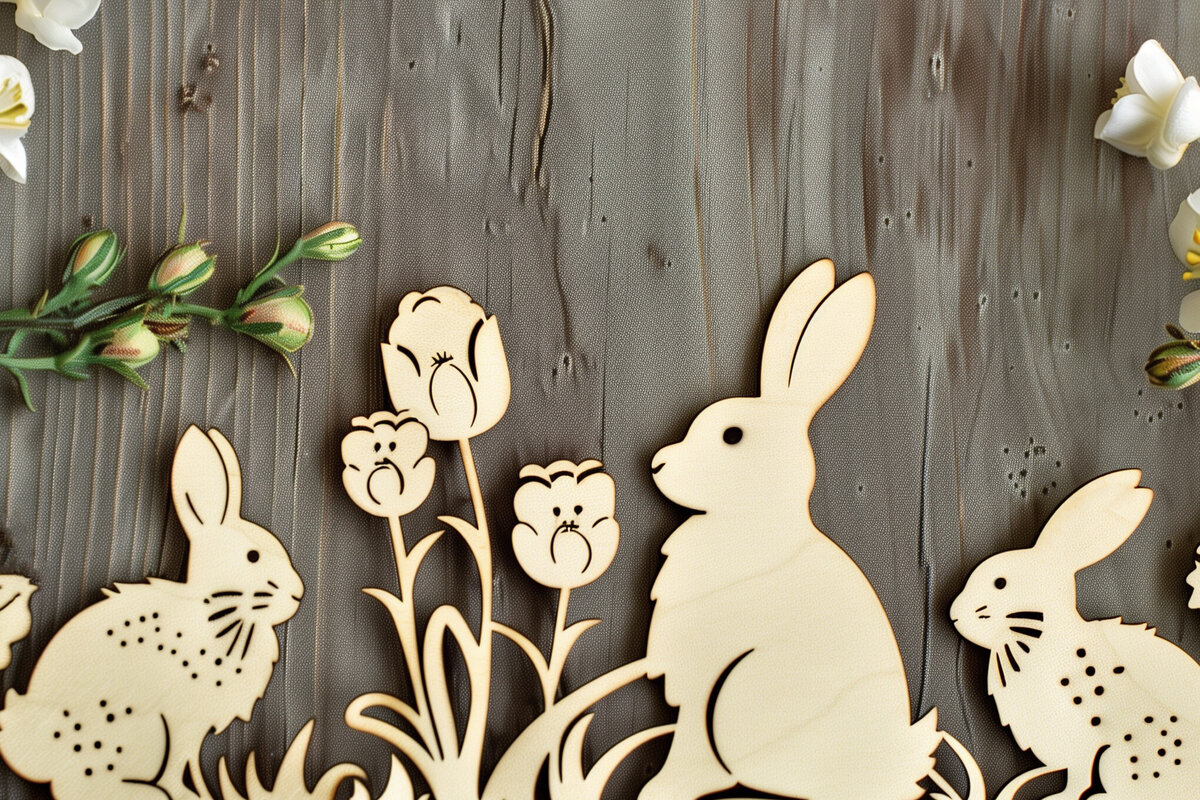 Intra απο ξύλο plywood  Χρώμα wenge 3mm-4mm πάχος - Cricut Πασχαλινό Χαρτί Κοπή Δίασταση 4x4 cm INTRAFABR-114355002