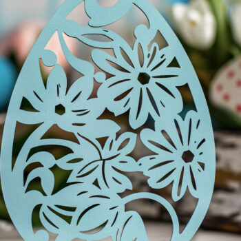 Intra απο ξύλο plywood Χρώμα wenge 3mm-4mm πάχος - Cricut Πασχαλινό Δίασταση 4x4 cm INTRAFABR-24355348 - Image 1