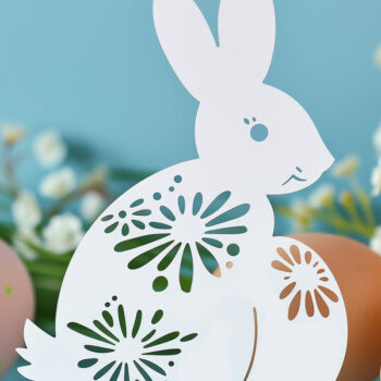 Intra απο ξύλο plywood Χρώμα wenge 3mm-4mm πάχος - Cricut Πασχαλινό Δίασταση 4x4 cm INTRAFABR-102335775 - Image 1