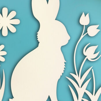 Intra απο ξύλο plywood  Χρώμα wenge 3mm-4mm πάχος - Πακέτο αρχείων Πασχαλινής Cricut Δίασταση 4x4 cm INTRAFABR-104776679 - Image 2