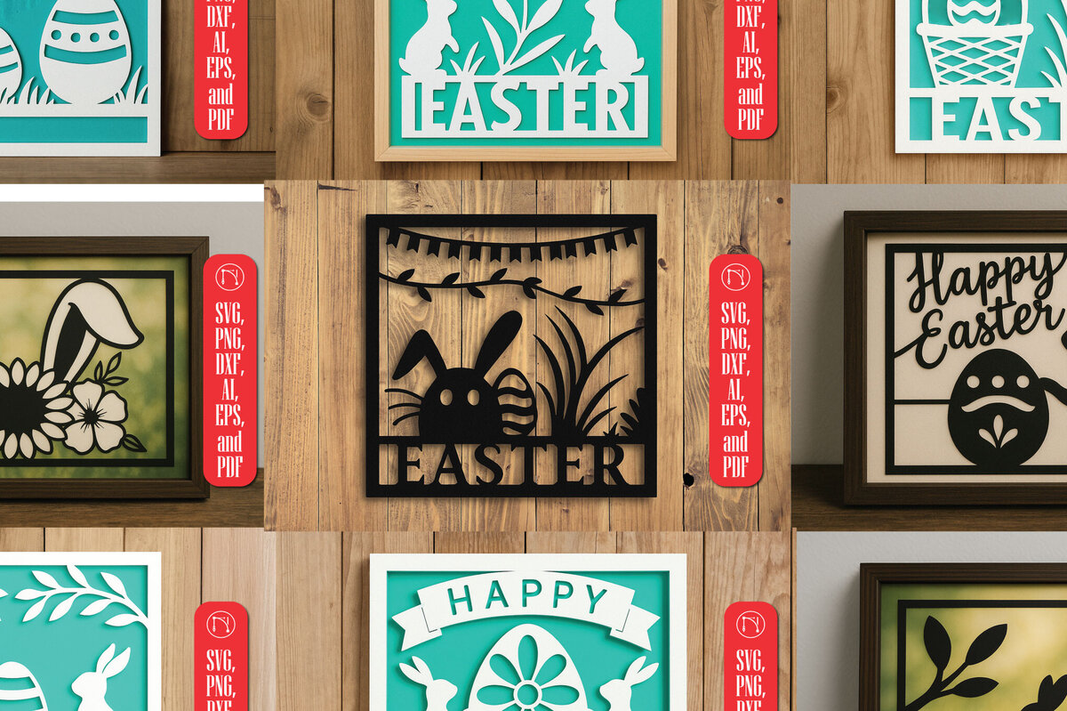 Intra απο ξύλο plywood  Χρώμα wenge 3mm-4mm πάχος - Πακέτο Πασχαλινής διακόσμησης τοίχων Cricut Δίασταση 4x4 cm INTRAFABR-27336330