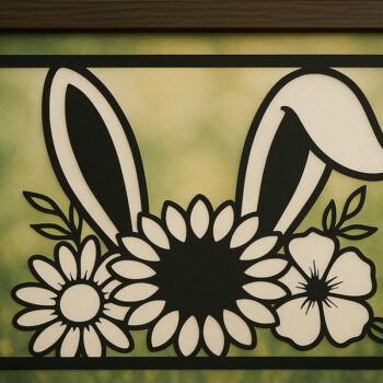 Intra απο ξύλο plywood  Χρώμα wenge 3mm-4mm πάχος - Πακέτο Πασχαλινής διακόσμησης τοίχων Cricut Δίασταση 4x4 cm INTRAFABR-27336330 - Image 3