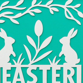 Intra απο ξύλο plywood  Χρώμα wenge 3mm-4mm πάχος - Πακέτο Πασχαλινής διακόσμησης τοίχων Cricut Δίασταση 4x4 cm INTRAFABR-27336330 - Image 6