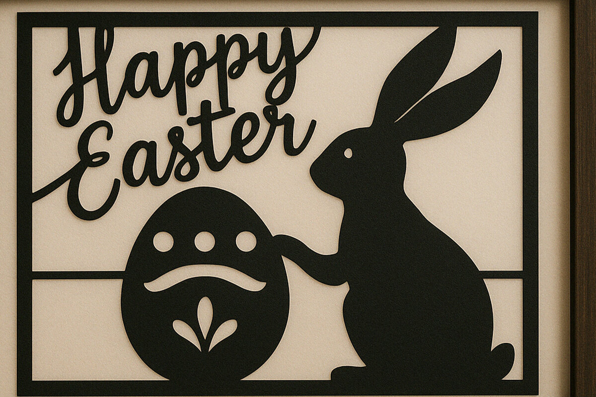 Intra απο ξύλο plywood  Χρώμα wenge 3mm-4mm πάχος - Cricut Πασχαλινή διακόσμηση τοίχου Cut Δίασταση 4x4 cm INTRAFABR-116715892