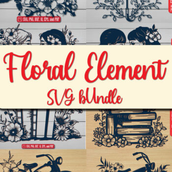 Intra απο ξύλο plywood  Χρώμα wenge 3mm-4mm πάχος - Σετ Cricut Element with Flowers Δίασταση 4x4 cm INTRAFABR-85391126 - Image 1