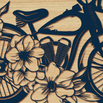 Intra απο ξύλο plywood  Χρώμα wenge 3mm-4mm πάχος - Σετ Cricut Element with Flowers Δίασταση 4x4 cm INTRAFABR-85391126 - Image 11
